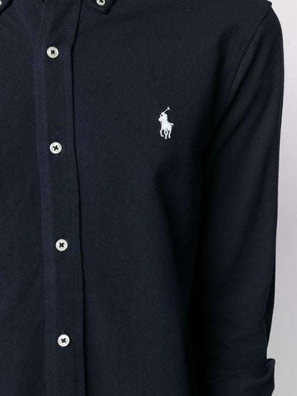 Polo Ralph Lauren Chemise à logo brodé bleu