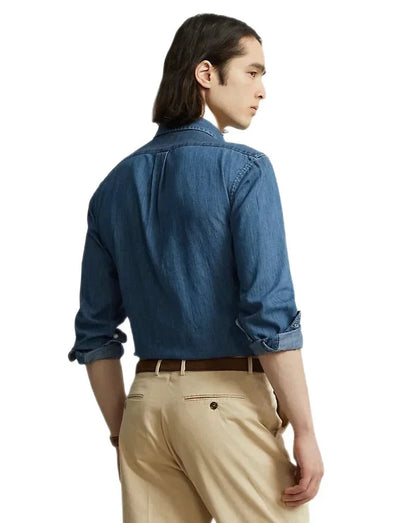 Polo Ralph Lauren - Chemise ajustée Denim bleu