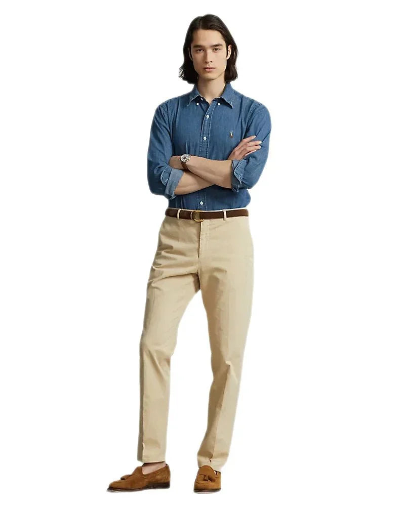 Polo Ralph Lauren - Chemise ajustée Denim bleu