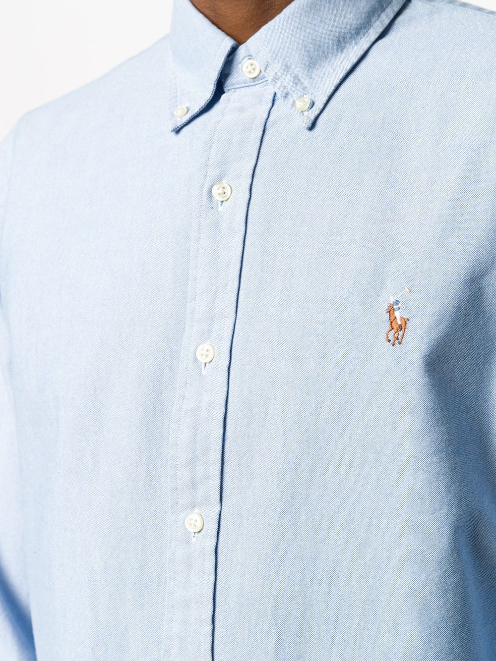 Polo Ralph Lauren Chemise Oxford ajustée Bleu