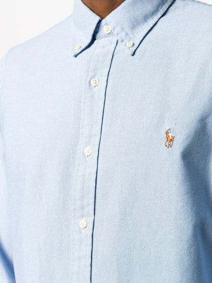 Polo Ralph Lauren Chemise Oxford ajustée Bleu