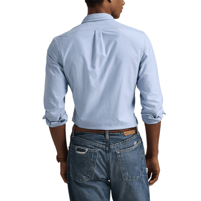 POLO RALPH LAUREN - Chemise Oxford cintrée Bleu ciel