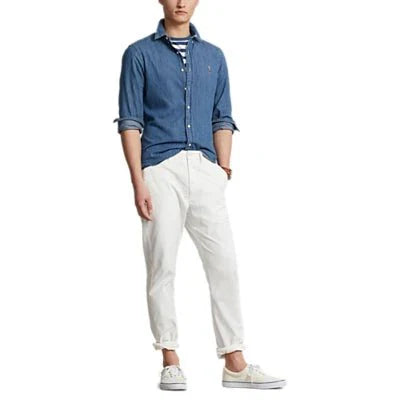Polo Ralph Lauren - Chemise oxford cintrée denim