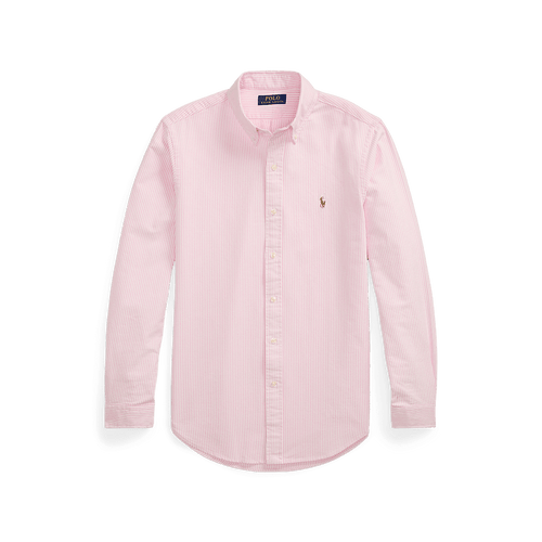 POLO RALPH LAUREN - Chemise rayé ajustée popeline stretch Rose et blanc - Lothaire