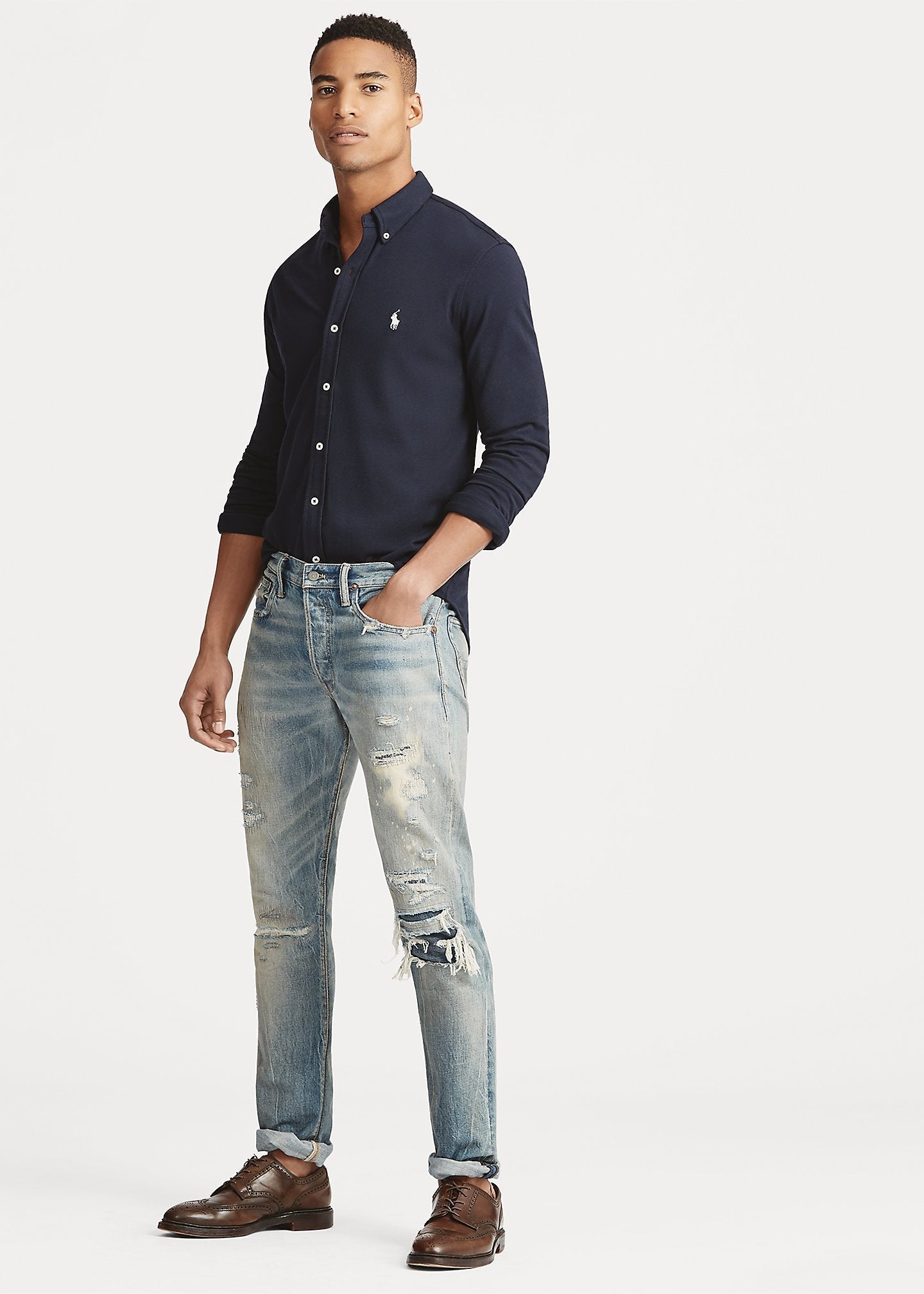 Polo Ralph Lauren chemise ultra légère Aviator Navy