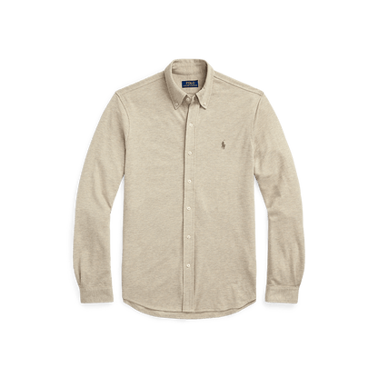 POLO RALPH LAUREN - Chemise ultra - légère en coton piqué Beige - Lothaire