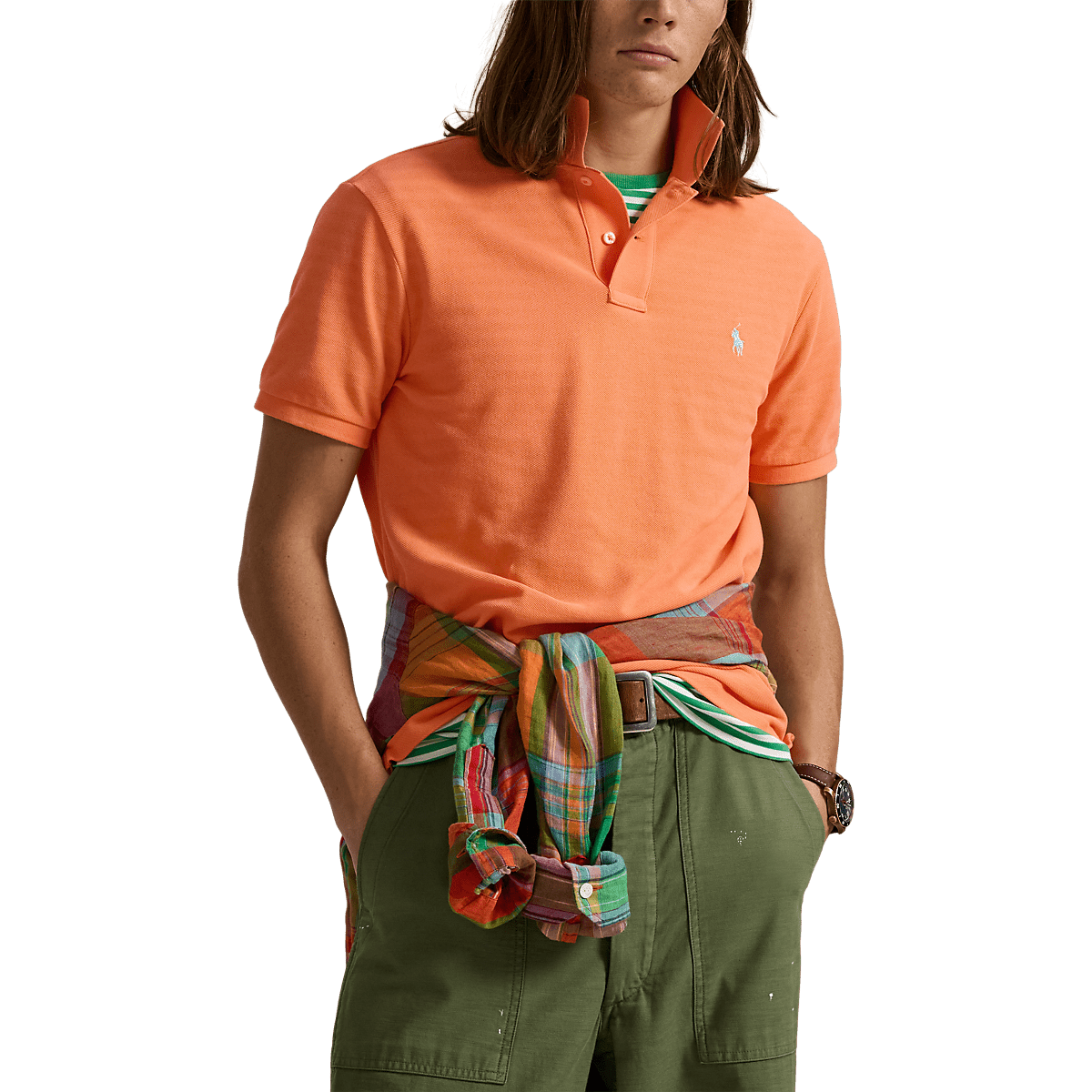 POLO RALPH LAUREN - Le polo iconique en coton piqué Orange