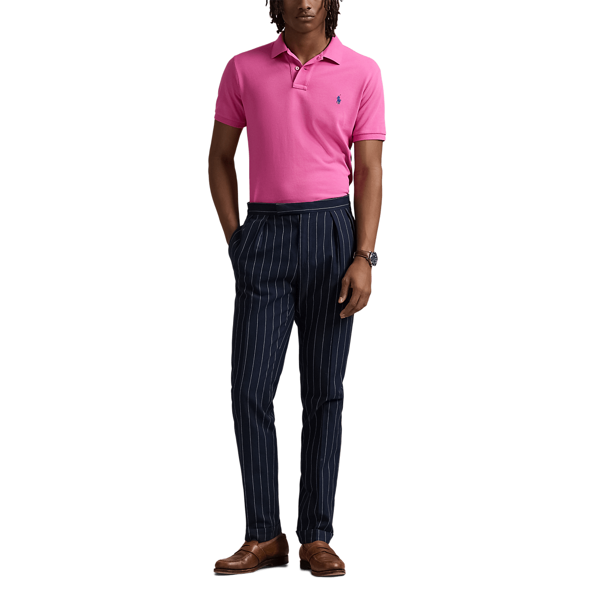 POLO RALPH LAUREN - Le polo iconique en coton piqué Rose