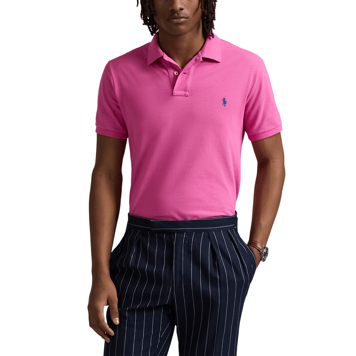 POLO RALPH LAUREN - Le polo iconique en coton piqué Rose