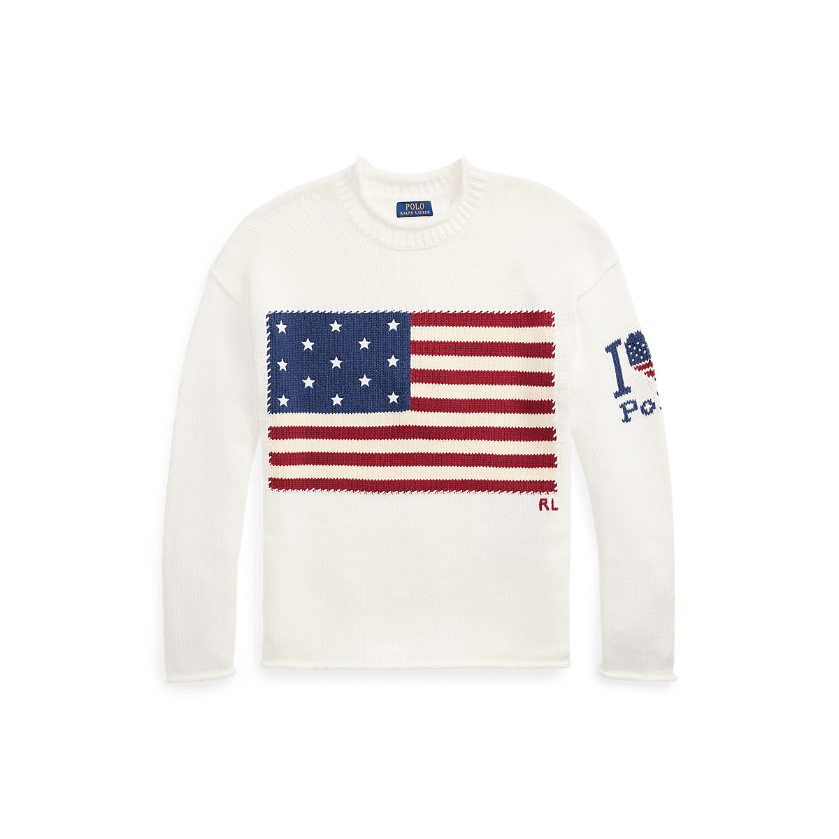 POLO RALPH LAUREN - Le pull I Heart Polo à drapeau Blanc - Lothaire
