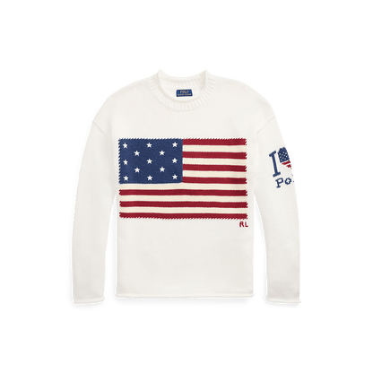 POLO RALPH LAUREN - Le pull I Heart Polo à drapeau Blanc - Lothaire