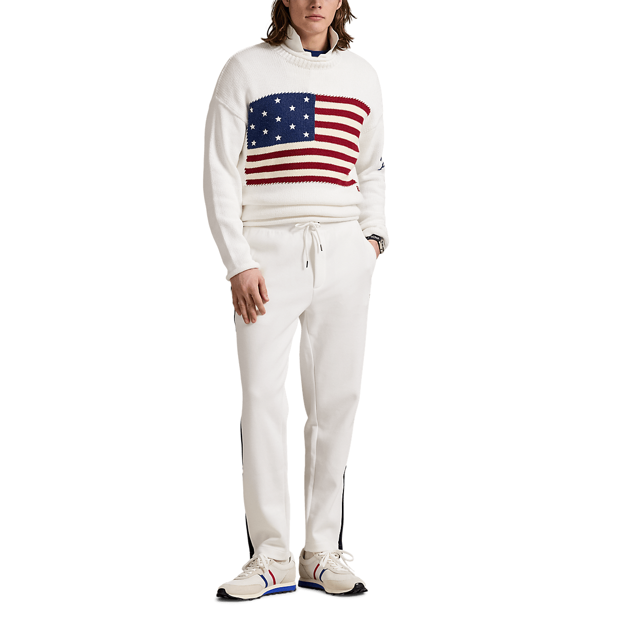 POLO RALPH LAUREN - Le pull I Heart Polo à drapeau Blanc