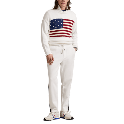 POLO RALPH LAUREN - Le pull I Heart Polo à drapeau Blanc