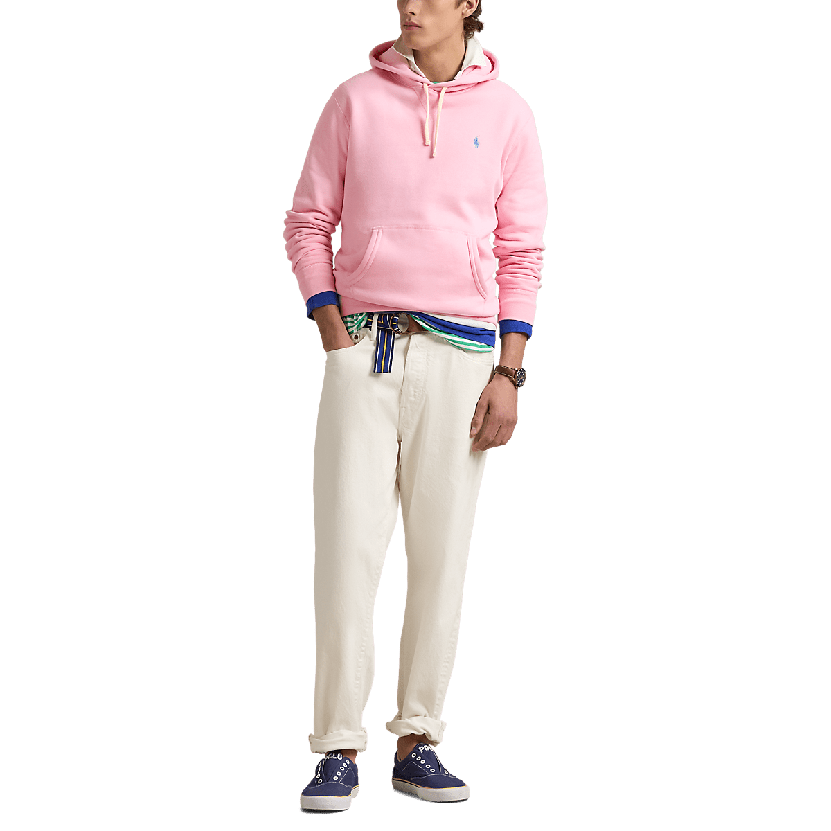 POLO RALPH LAUREN - Le sweat à capuche RL en molleton Rose