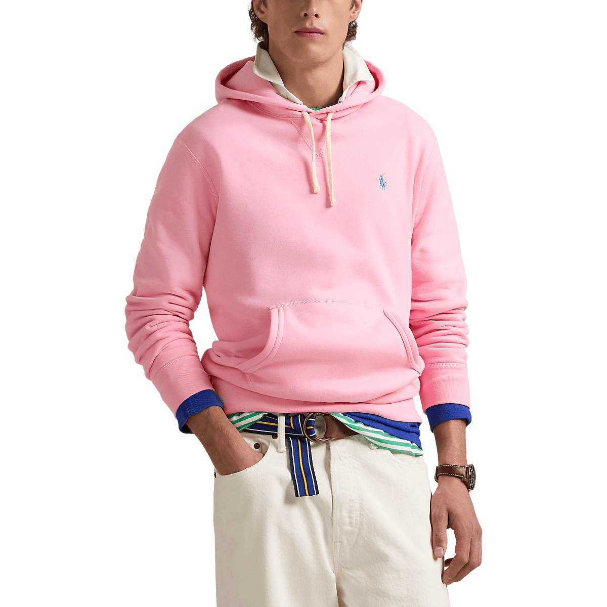 POLO RALPH LAUREN - Le sweat à capuche RL en molleton Rose