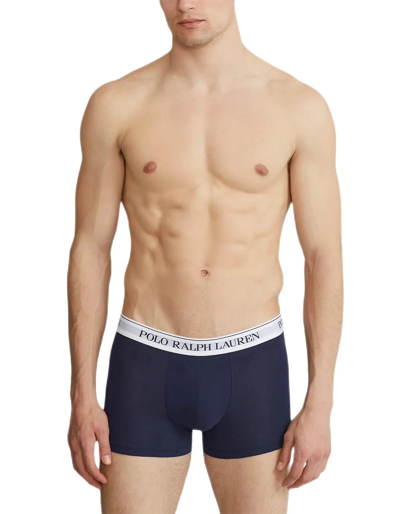 Polo Ralph Lauren - Pack de 3 boxers marine / blanc
