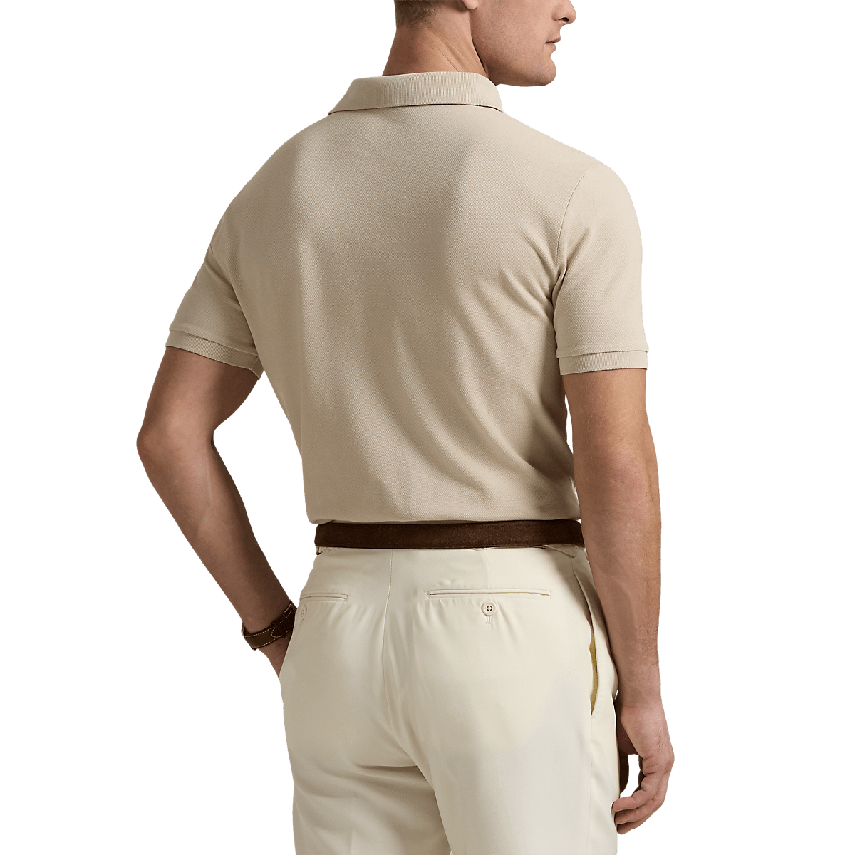 POLO RALPH LAUREN - Polo Big Pony en piqué coupe ajustée Beige