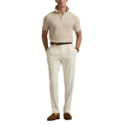 POLO RALPH LAUREN - Polo Big Pony en piqué coupe ajustée Beige