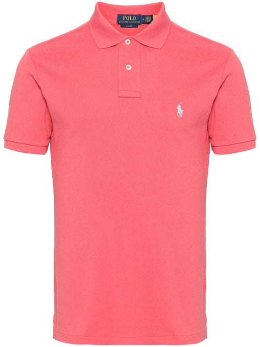 Polo Ralph Lauren - Polo cintré en coton piqué Pale Red - Lothaire