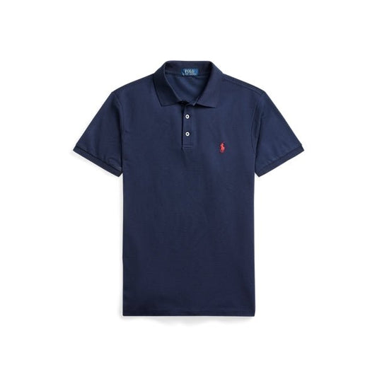 Polo Ralph Lauren Polo cintré en coton piqué stretch Navy - Lothaire boutiques