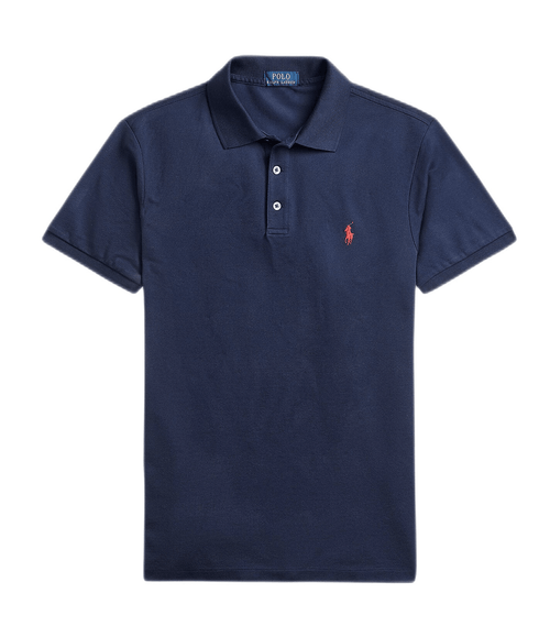 Polo Ralph Lauren - Polo cintré en coton piqué stretch Refined navy - Lothaire