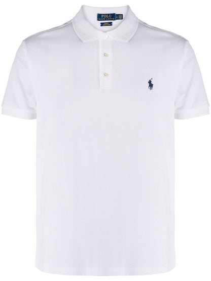 Polo Ralph Lauren Polo cintré en coton piqué stretch White - Lothaire boutiques