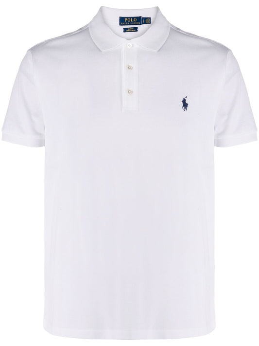Polo Ralph Lauren Polo cintré en coton piqué stretch White - Lothaire boutiques
