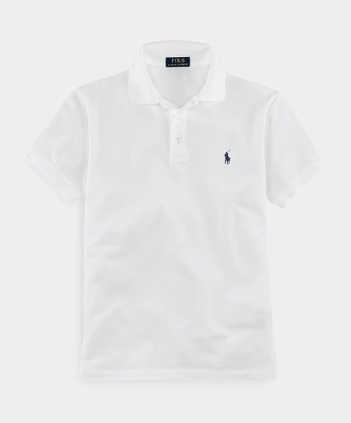 Polo Ralph Lauren - Polo white cintré en coton piqué stretch - Lothaire