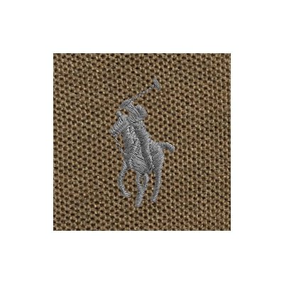 Polo Ralph Lauren - Pull demi-zippé en coton piqué marron