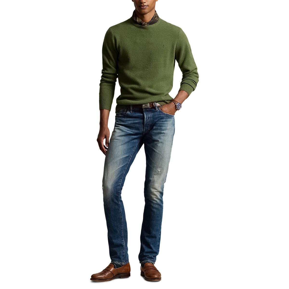 Polo Ralph Lauren - Pullover col rond olive