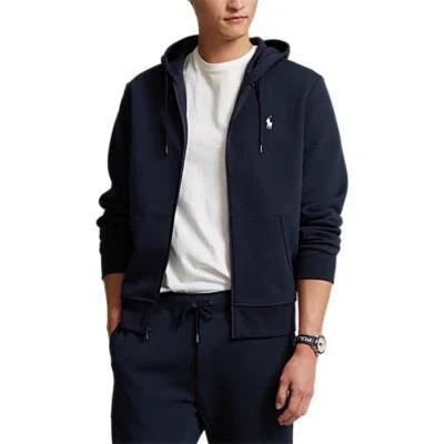 Polo Ralph Lauren - Sweat capuche double maille marine
