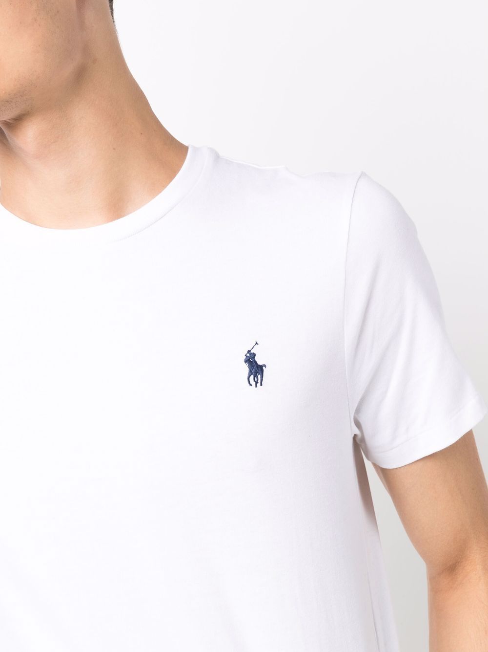 Polo Ralph Lauren - T-shirt ajusté à col rond en jersey