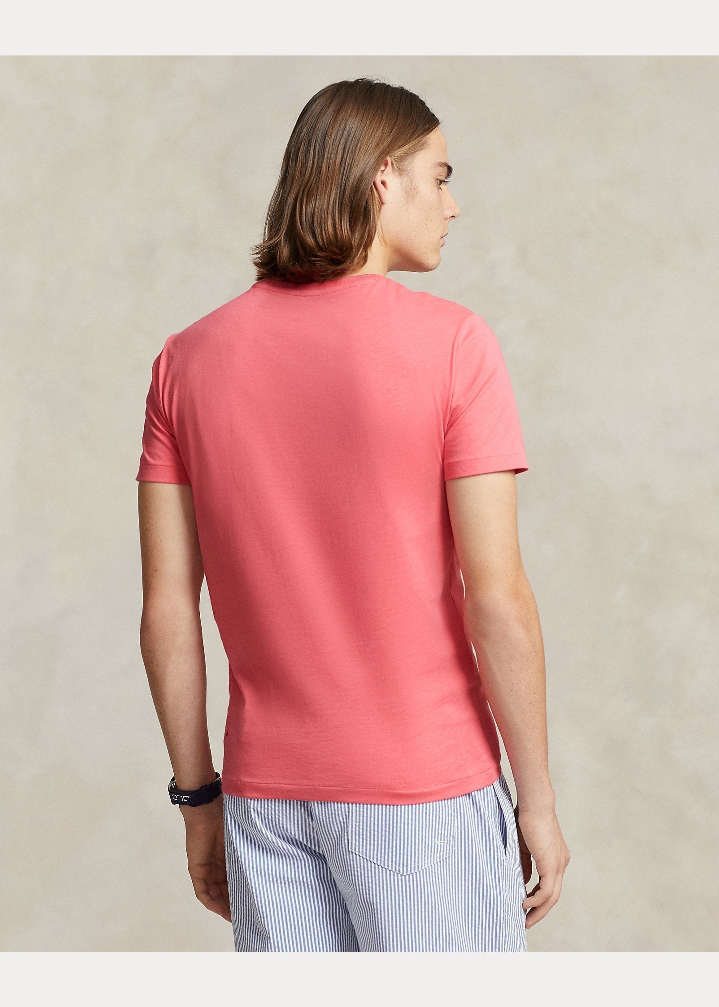 Polo Ralph Lauren - T-shirt col rond en jersey coupe ajustée C7194