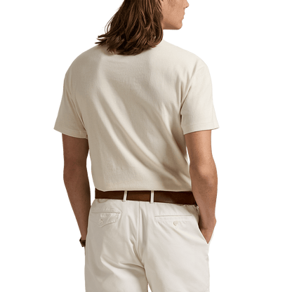 POLO RALPH LAUREN - T-shirt Polo Bear Custom Slim Fit jersey Beige