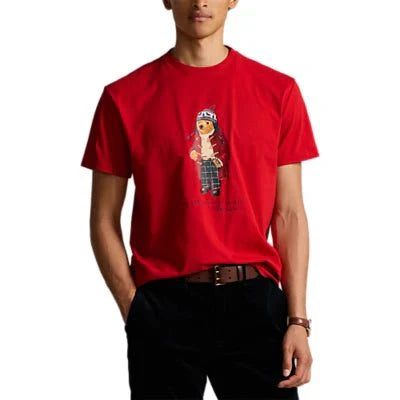 Polo Ralph Lauren - Tshirt Polo bear classique rouge