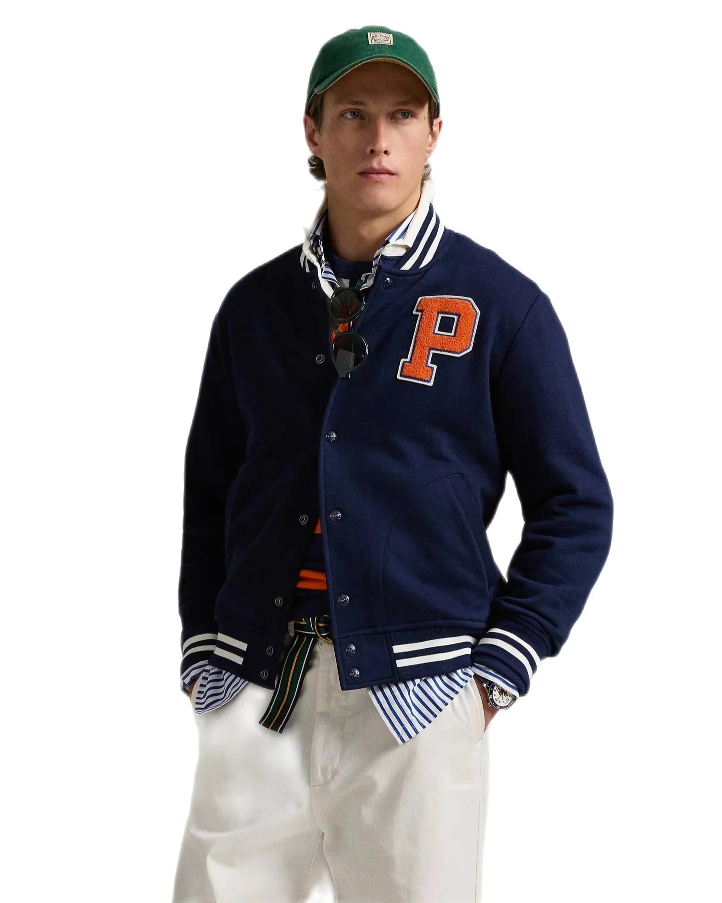 Polo Ralph Lauren - Veste de baseball marine