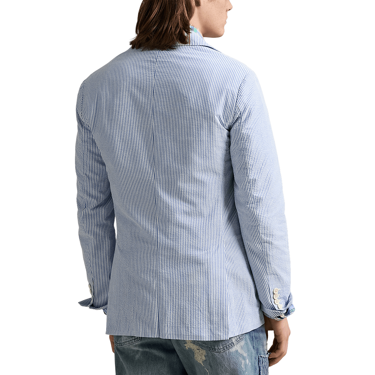 POLO RALPH LAUREN - Veste de costume Polo Soft Modern Fit Bleu e Blanc