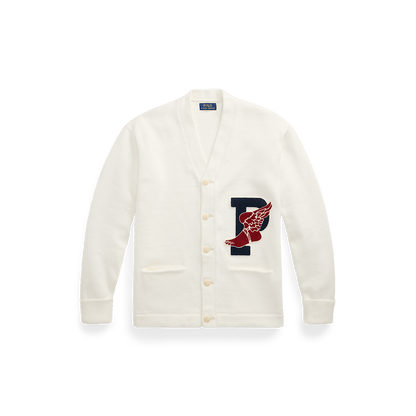 RALPH LAUREN - Cardigan P - Wing en coton Blanc - Lothaire