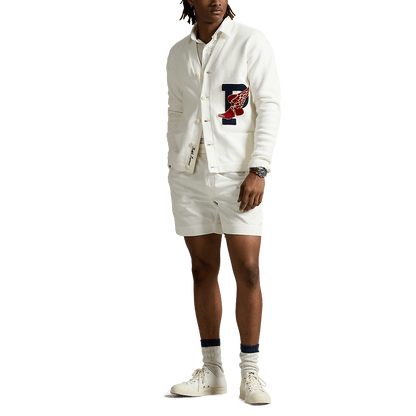 RALPH LAUREN - Cardigan P-Wing en coton Blanc