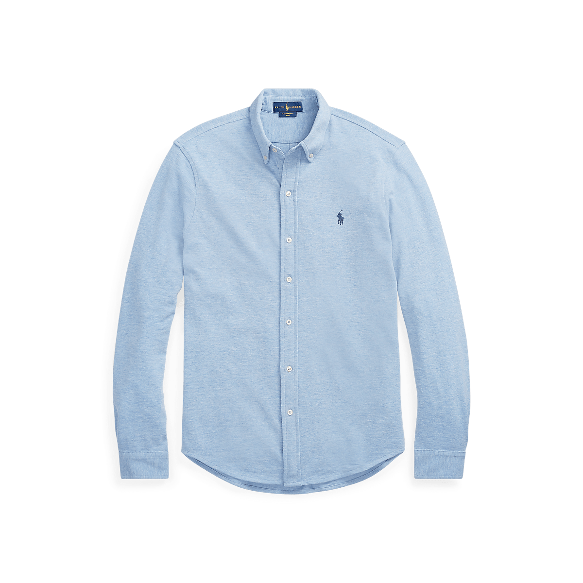 RALPH LAUREN - Chemise ultra - légère en coton piqué Bleu - Lothaire
