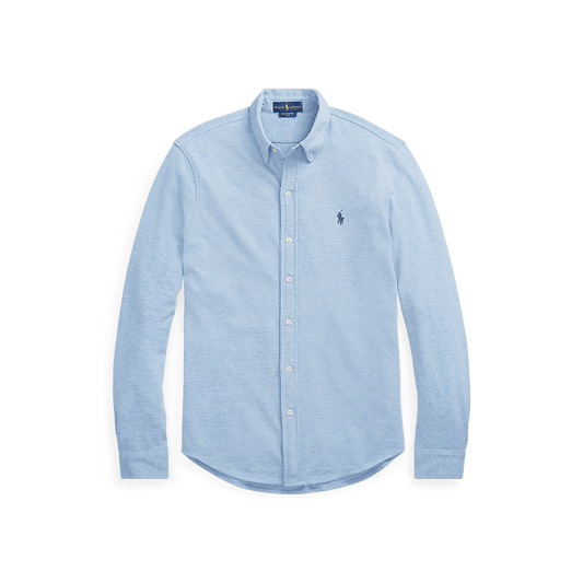 RALPH LAUREN - Chemise ultra - légère en coton piqué Bleu - Lothaire