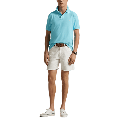 RALPH LAUREN - Le polo iconique en coton piqué Bleu ciel