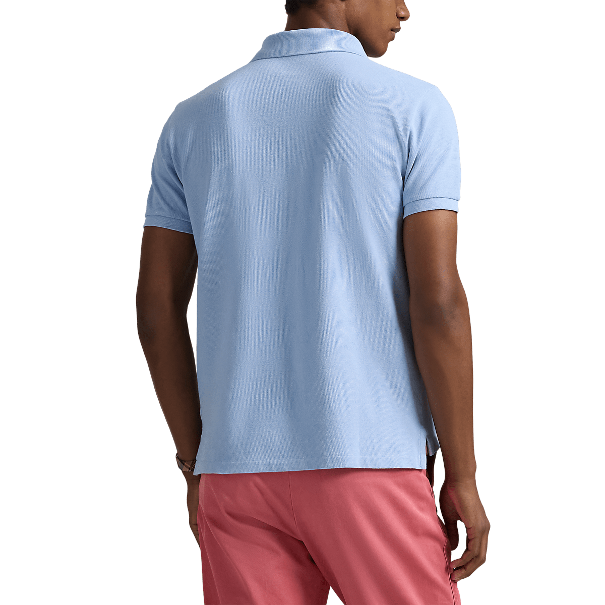 RALPH LAUREN - Polo Big Pony en piqué coupe ajustée Bleu ciel