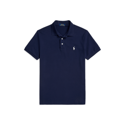 RALPH LAUREN - Polo en piqué stretch Custom Slim Fit Bleu marine - Lothaire