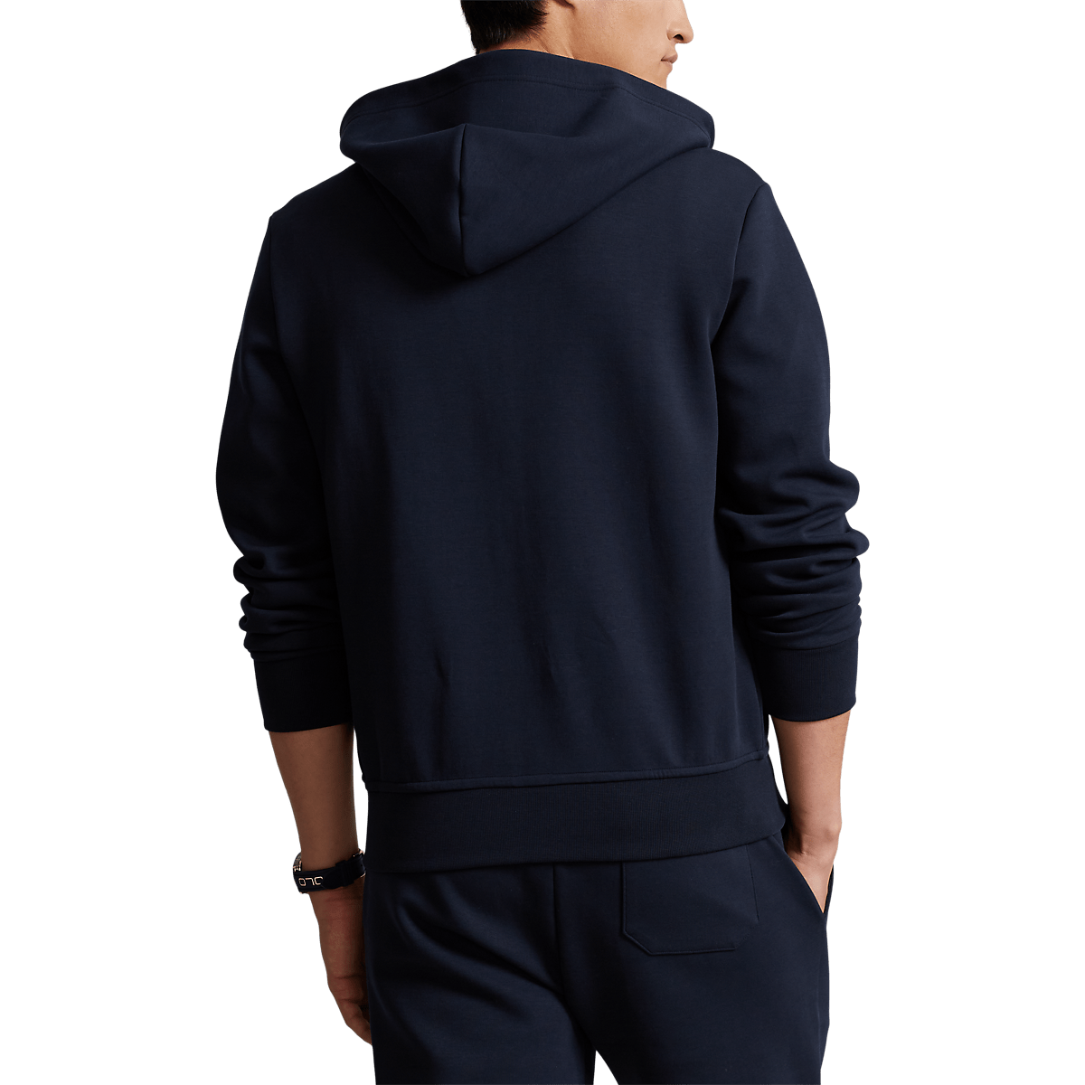 RALPH LAUREN - Sweat à capuche en maille double Bleu marine