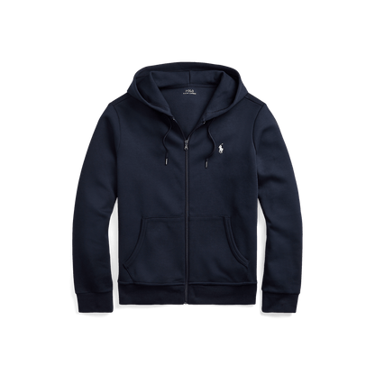 RALPH LAUREN - Sweat à capuche en maille double Bleu marine - Lothaire