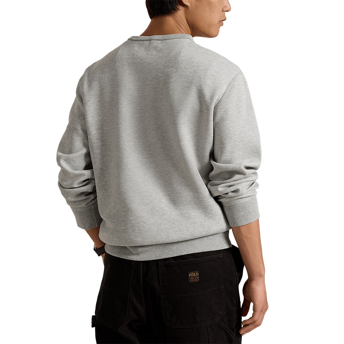 RALPH LAUREN - Sweat Polo Bear en maille double Gris