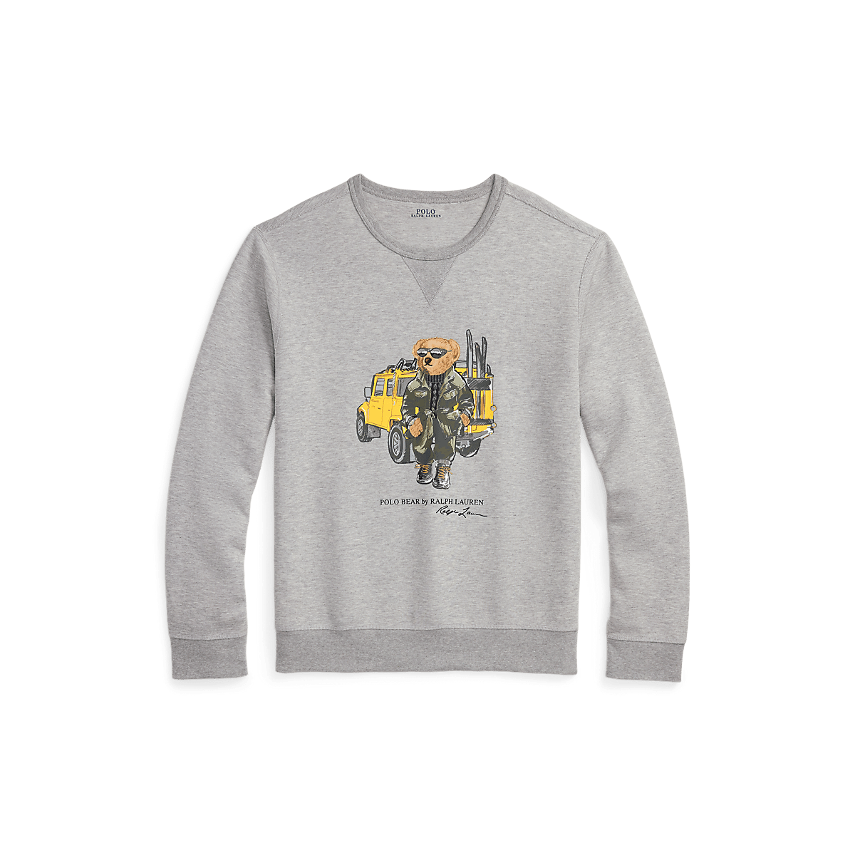 RALPH LAUREN - Sweat Polo Bear en maille double Gris - Lothaire